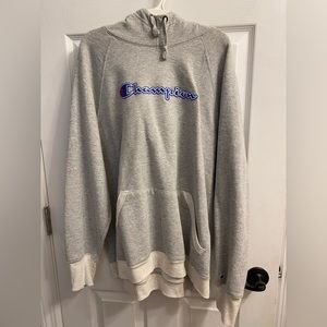 Gray Champion Hoodie Sweatshirt
